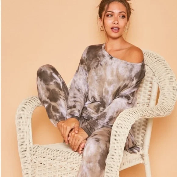 Charcoal/brown Baby French Terry Sweatpants - Picture 6 of 15